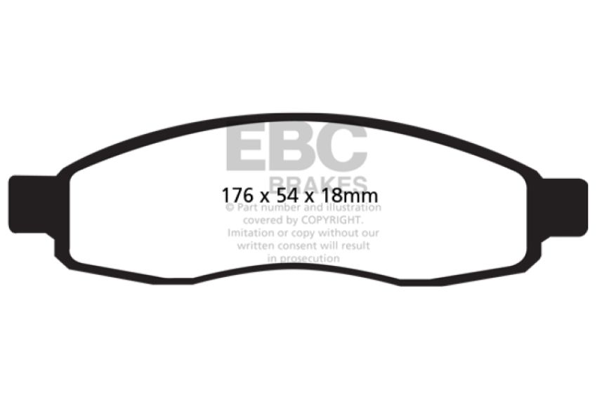 EBC Brakes UD1015 Ultimax OEM Replacement Brake Pads