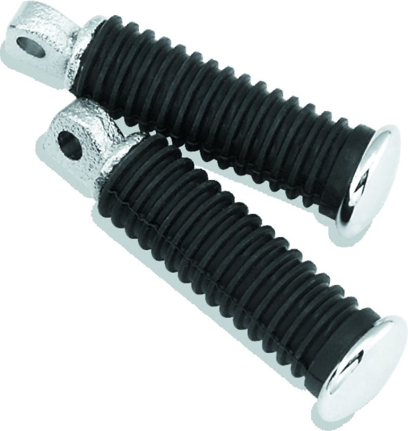 Bikers Choice 490358 Chrome Cap Rider Pegs Male Mount Style Replaces H-D 49117-77T