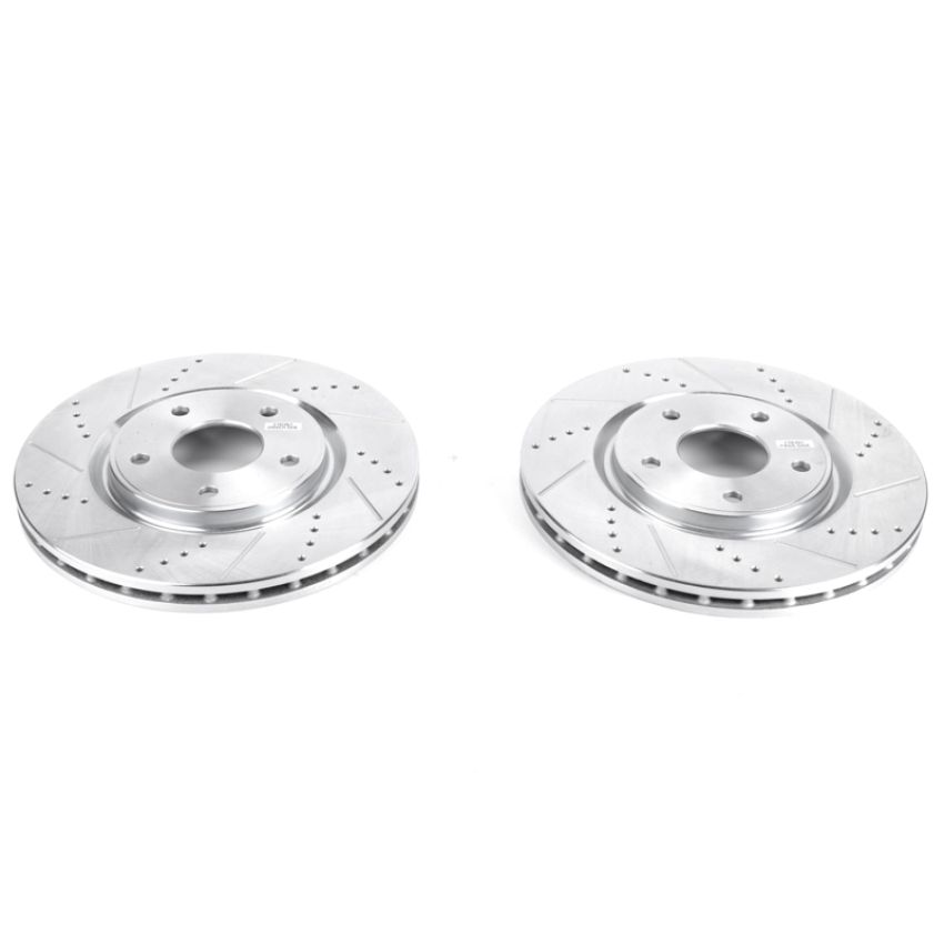 PowerStop AR83081XPR PowerStop Evolution Performance Drilled, Slotted & Plated Brake Rotor Pair