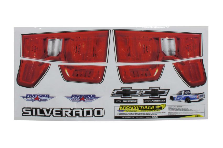 FIVESTAR FIV21191-44541 2019 Chevy Silverado Tail ID Graphics Kit