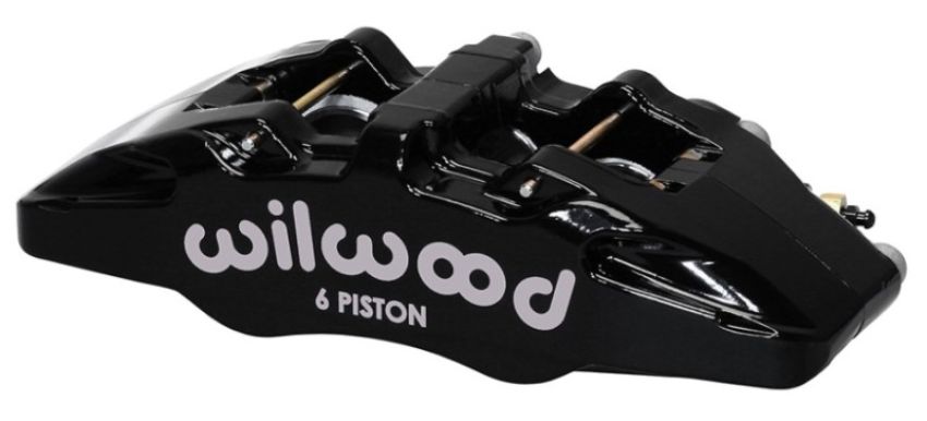Wilwood 120-13435-BK Caliper-Forged Dynapro 6 5.25in Mount-L/H 1.62/1.12/1.12in Pistons 0.81in Disc