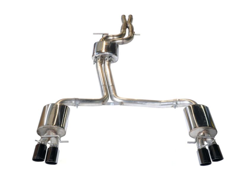 AWE Tuning 3415-43012 B8 / B8.5 S5 Cabrio Touring Edition Exhaust - Resonated - Diamond Black Tips