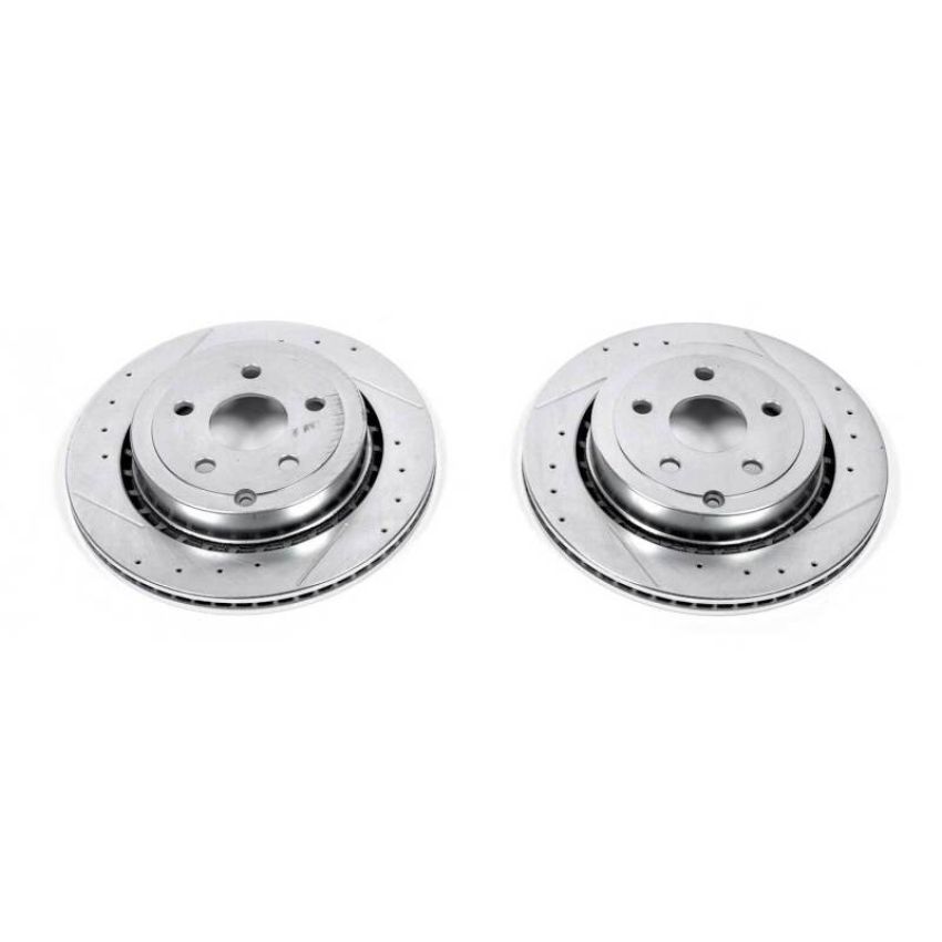 PowerStop AR82137XPR PowerStop Evolution Performance Drilled, Slotted & Plated Brake Rotor Pair