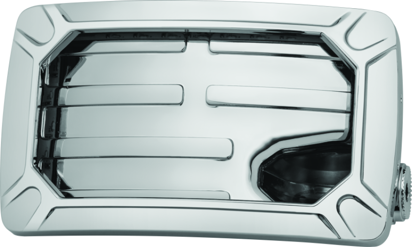 Kuryakyn 3192 Nova Curved Horizontal Mount Side License Plate Holder Chrome
