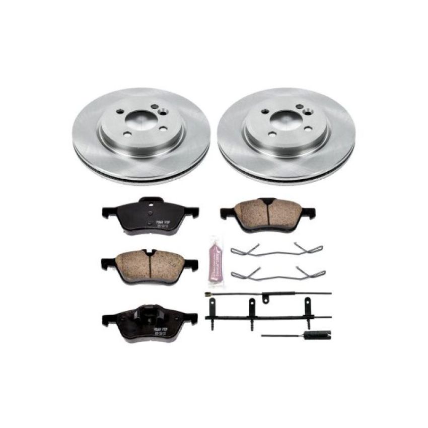 PowerStop KOE5724 OE Stock Replacement Low-Dust Ceramic Brake Pad and Rotor Kit