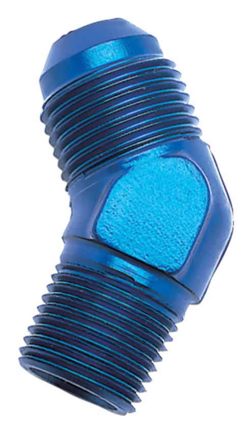 Russell 660960 Performance -8 AN to 3/8in NPT 45 Degree Flare to Pipe Adapter