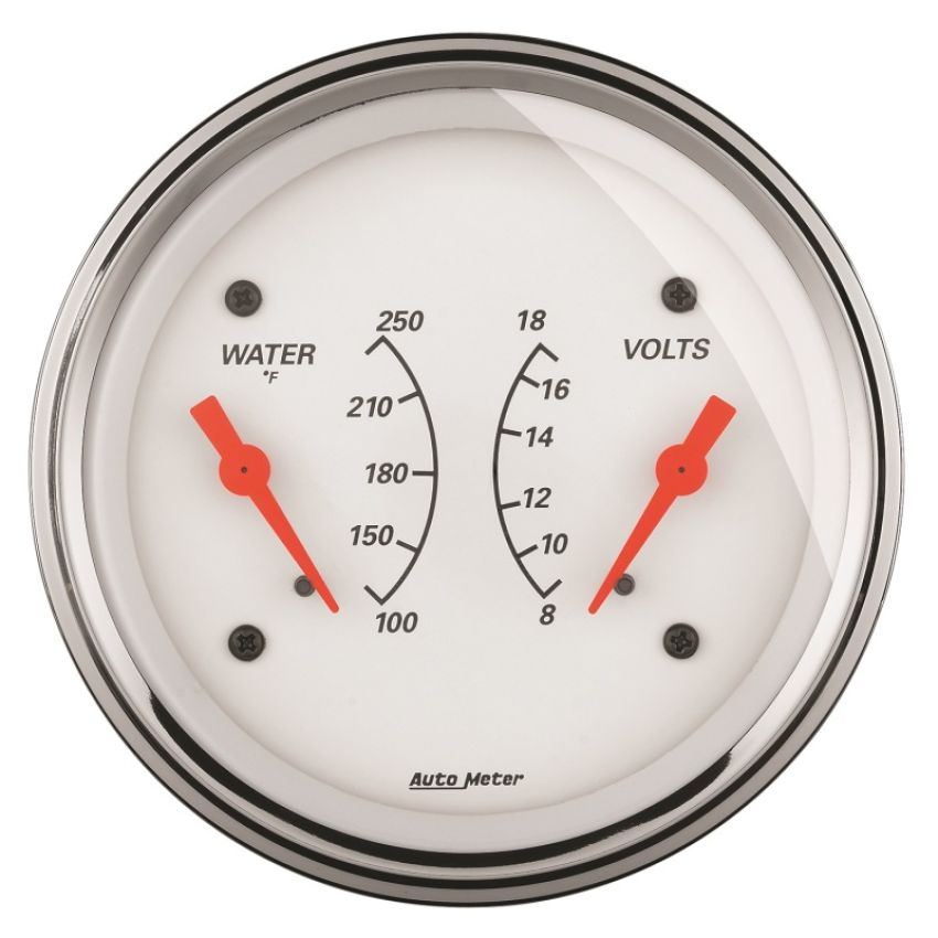 3-3/8 A/W Water Temp/ Voltmeter Gauge