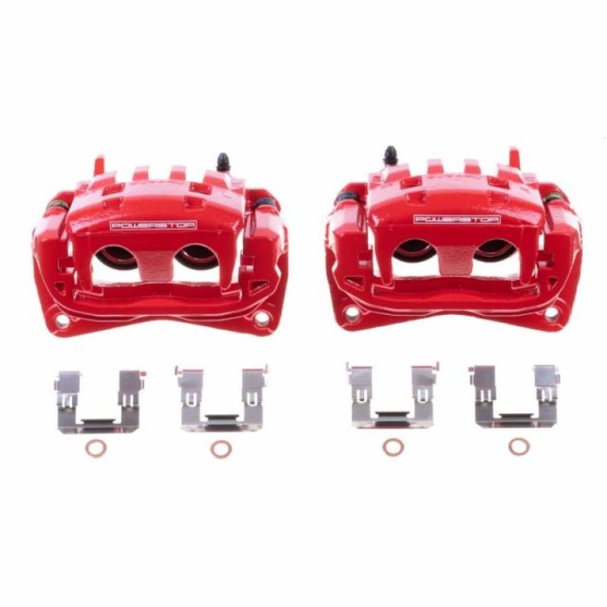 PowerStop S7084 Red Powder Coated Calipers