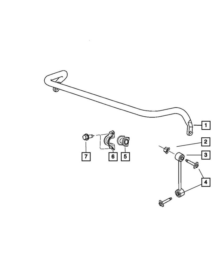 Mopar 52090474AB RETAINER, Stabilizer Bar Bushing
