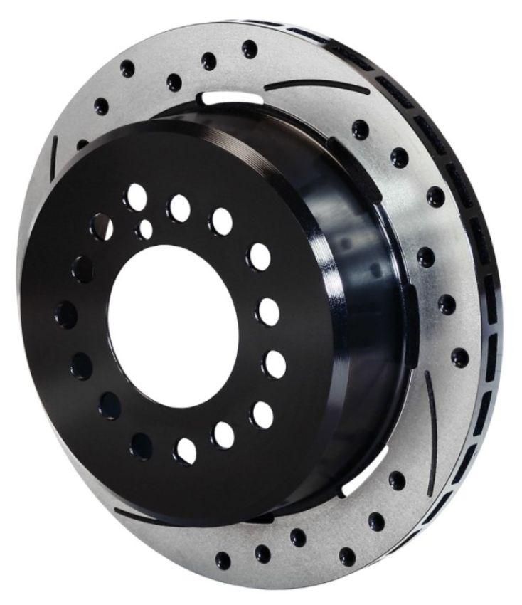 Wilwood 160-9815-BK Rotor-2.32in Offset-SRP-BLK-Drill-LH 12.19 x .810 - 5 Lug