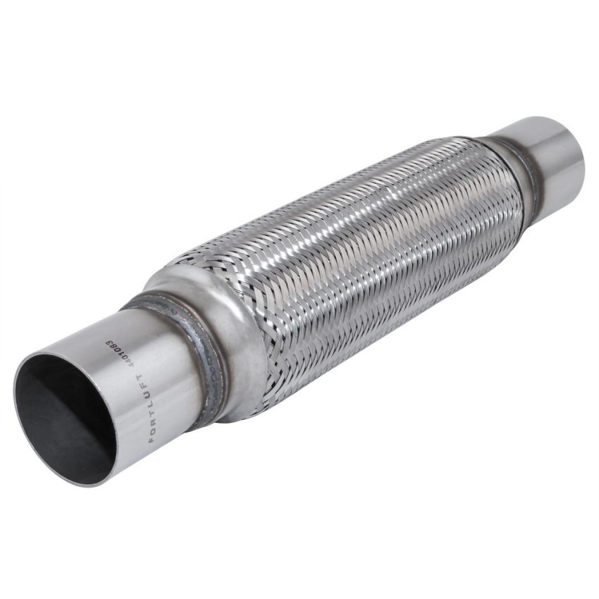 FORTLUFT 4401083 Exhaust Flex Connector with Extension Pipes 2.00''x10.00''x14.00'' Stainless Steel