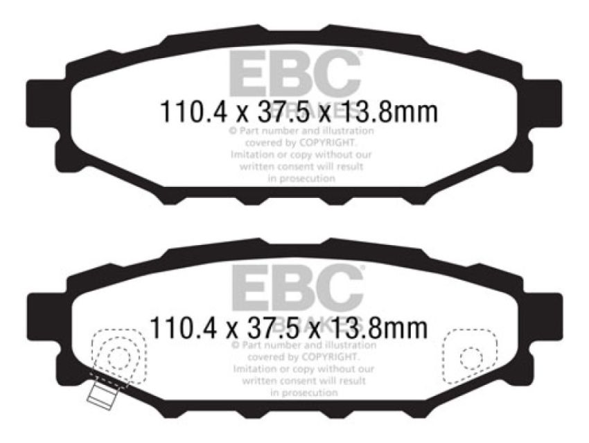 EBC Brakes DP21584 Greenstuff 2000 Series Sport Brake Pads