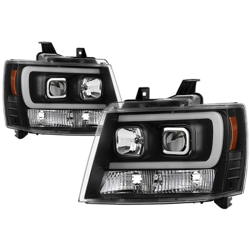 SPYDER 5086242 Projector Headlights - Version 2 - Switch Back Turn Signal Light Bar - Black