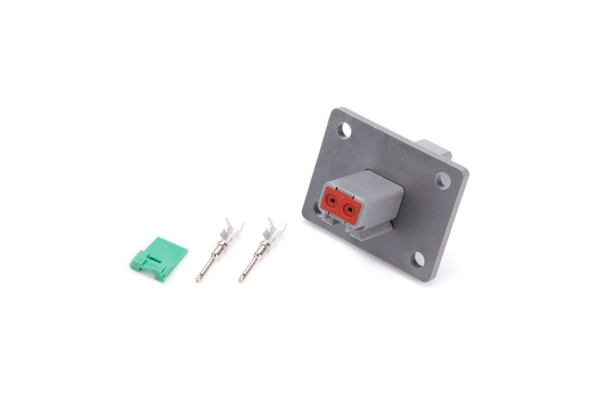 QUICKCAR RACING PRODUCTS QRP71-327 Plug Deutsch 2 Pin Receptacle w/Flange