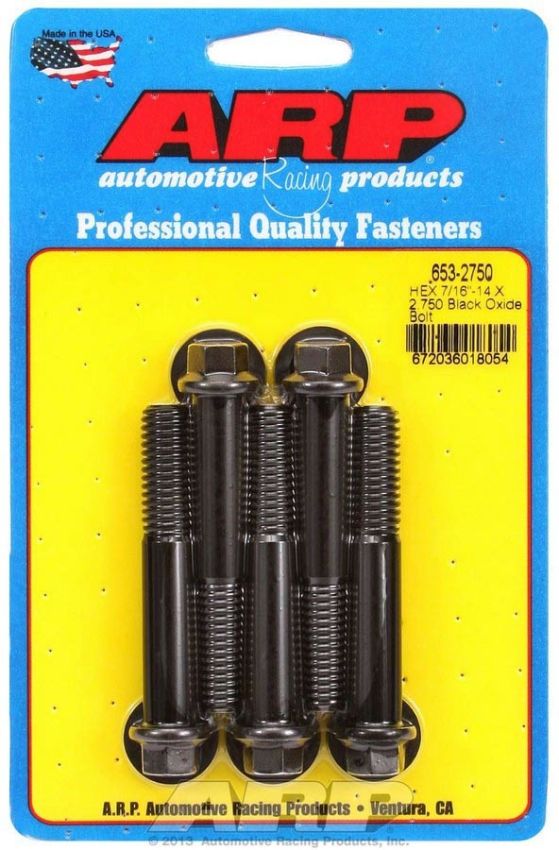 ARP ARP653-2750 Bolt Kit - 6pt. (5) 7/16-14 x 2.750