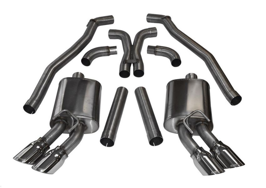 CORSA Performance 14971 Corsa 2012-2015 Chevrolet Camaro Coupe ZL1 6.2L V8 Polished Sport Cat-Back + XO Exhaust