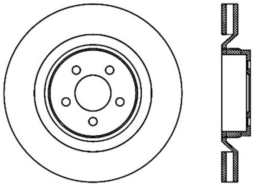Stoptech 128.63063R Drilled Sport Brake Rotor