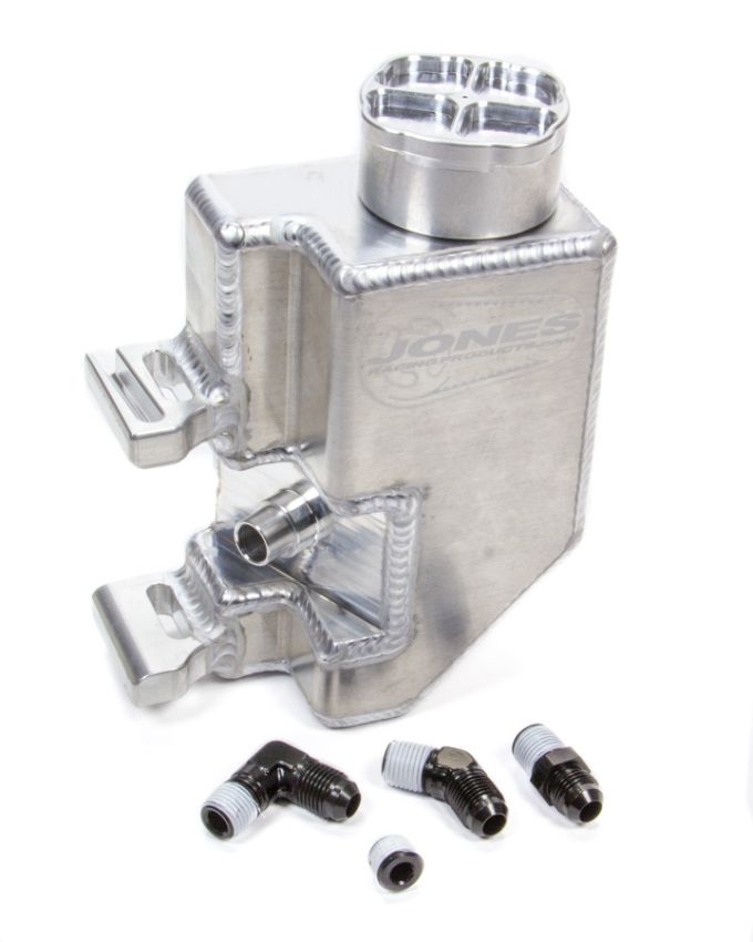 JONES RACING PRODUCTS JRPPS-9008-AR3 P/S Reservoir L/W Alum w/Aux Bung & Billet Cap