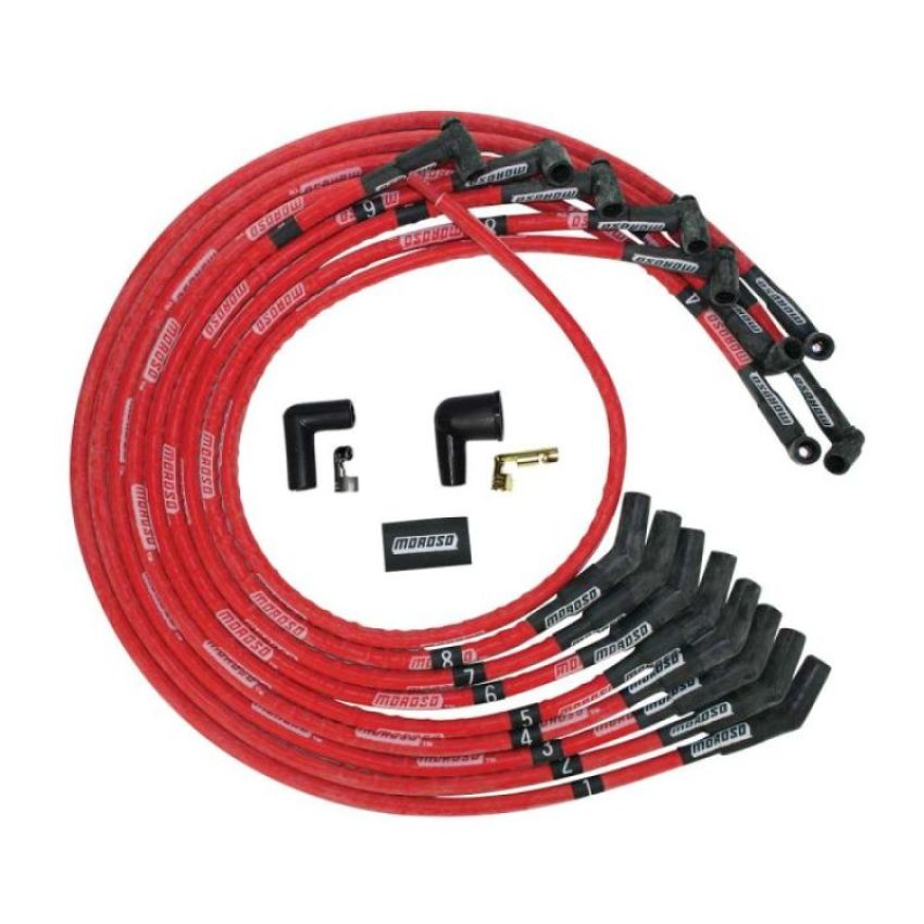MOROSO MOR52530 Ultra Plug Wire Set SBC Under V/C Red