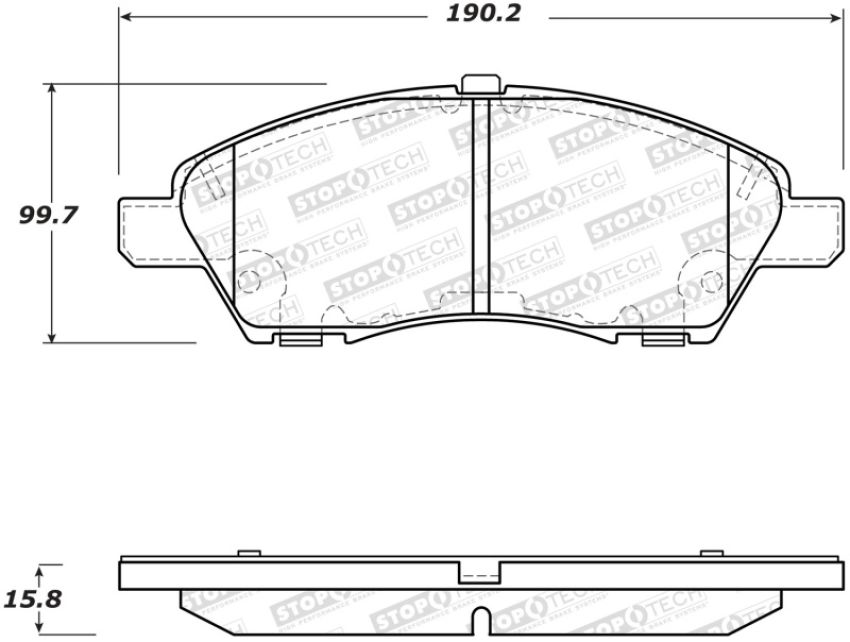 Stoptech 308.15920 Street Brake Pads - Front
