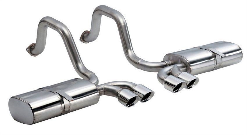CORSA Performance 14111 Corsa 1997-2004 Chevrolet Corvette C5 Z06 5.7L V8 Polished Sport Axle-Back Exhaust