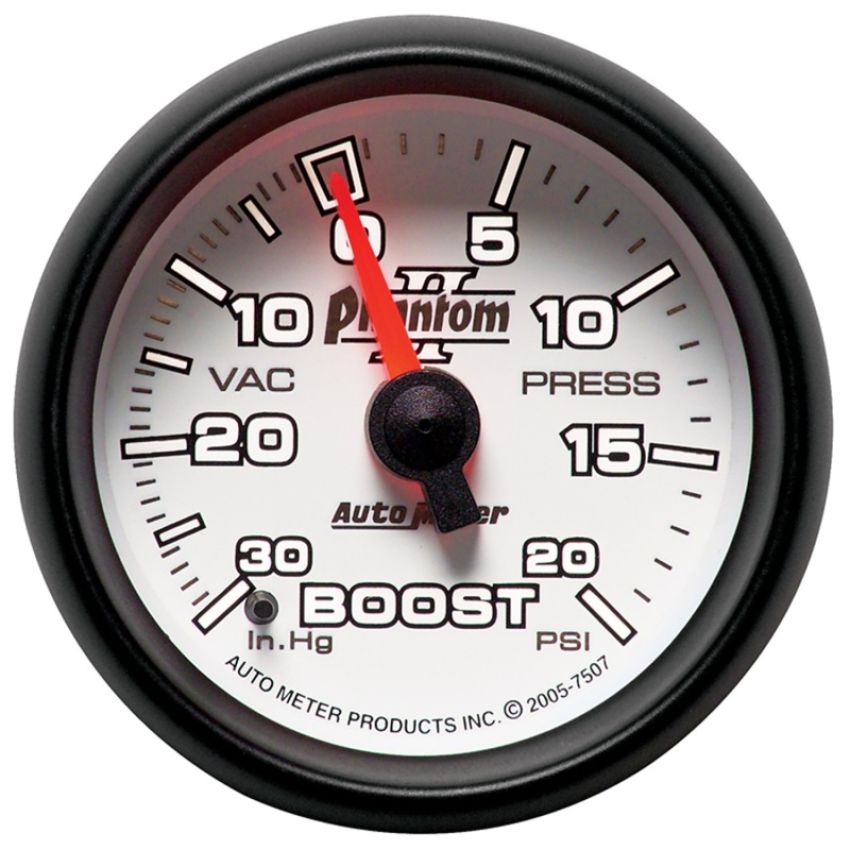 AutoMeter 7507 GAUGE, VAC/BOOST, 2 1/16