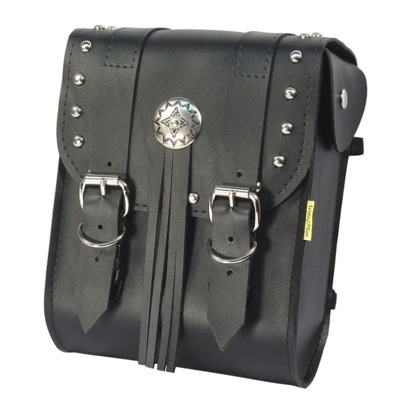 Willie & Max 58480-00 Universal American Classic Sissy Bar Bag (8 in L x 10 in W x 4.5 in H) - Black