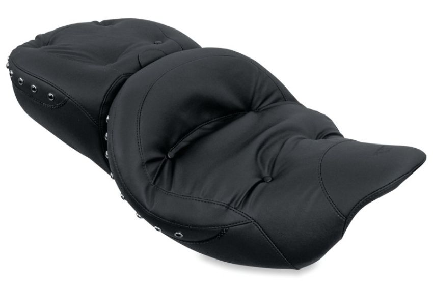Mustang Motorcycle 79606 Mustang 08-21 Harley Electra Glide,Rd Glide, Rd King, Str Glide Touring 1PC Seat Regal - Black