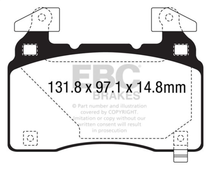 EBC Brakes DP23028 Greenstuff 2000 Series Sport Brake Pads
