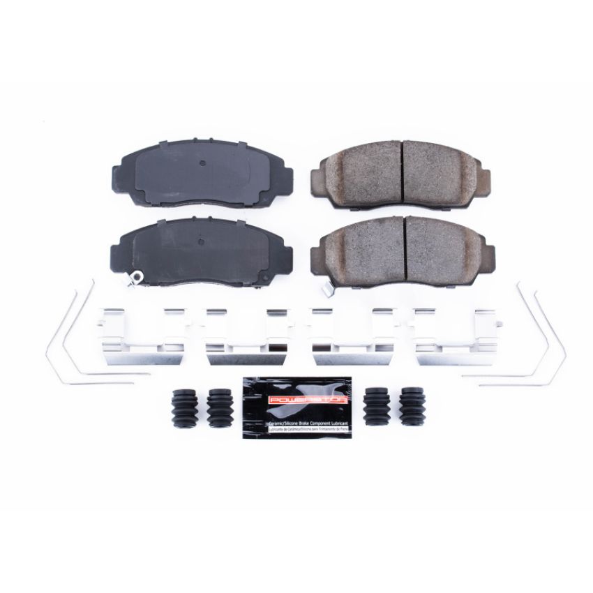 PowerStop Z23-1506 PowerStop - Z23 Daily Driver Carbon-Fiber Ceramic Brake Pads with Hardware Kit