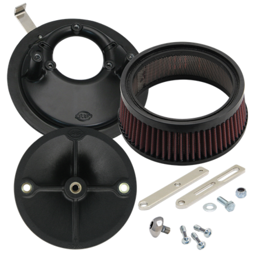 S&S Cycle 170-0176 36-92 BT/57-90 Sportster Models w/ Super E/G Carbs Universal Stealth Air Cleaner Kit