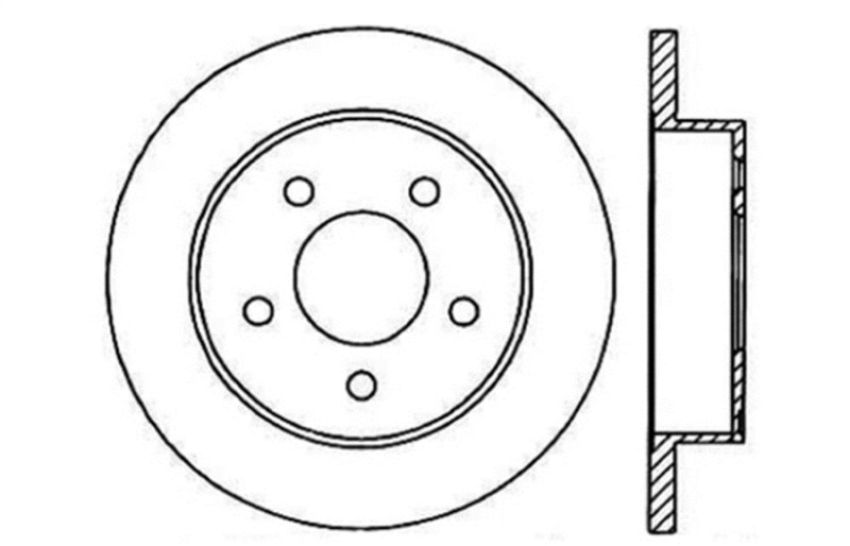 Stoptech 128.61042L Drilled Sport Brake Rotor