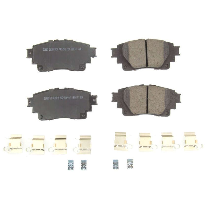 PowerStop 17-2183 PowerStop - Z17 Low-Dust Ceramic Brake Pads with Hardware