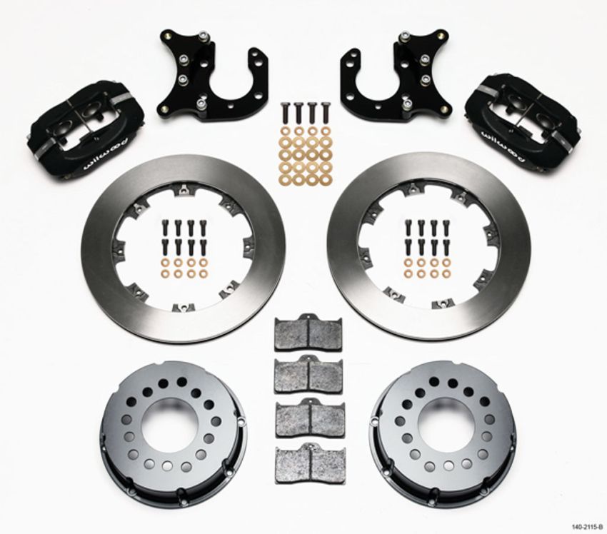 Wilwood 140-2115-B Forged Dynalite P/S Rear Kit Big Ford 2.36in Offset