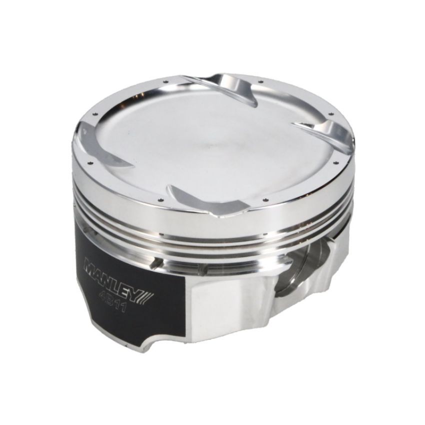 Manley Performance 624205CE-4 Manley 08+ Mitsubishi 4B11T 86.5mm (+.5mm) -11cc Dome 9.0:1 CR Turbo Tuff Series Piston Set w/ Rings