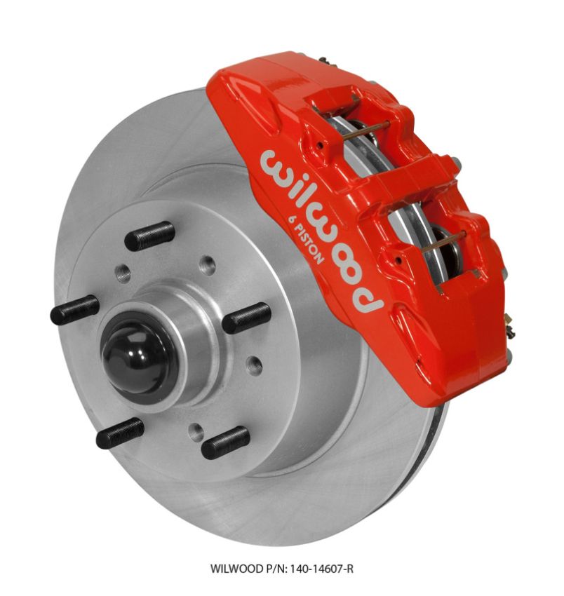 Wilwood 140-14607-R Dynapro 6 Front Kit 11.75 Rotor Red 57-67 Ford F100