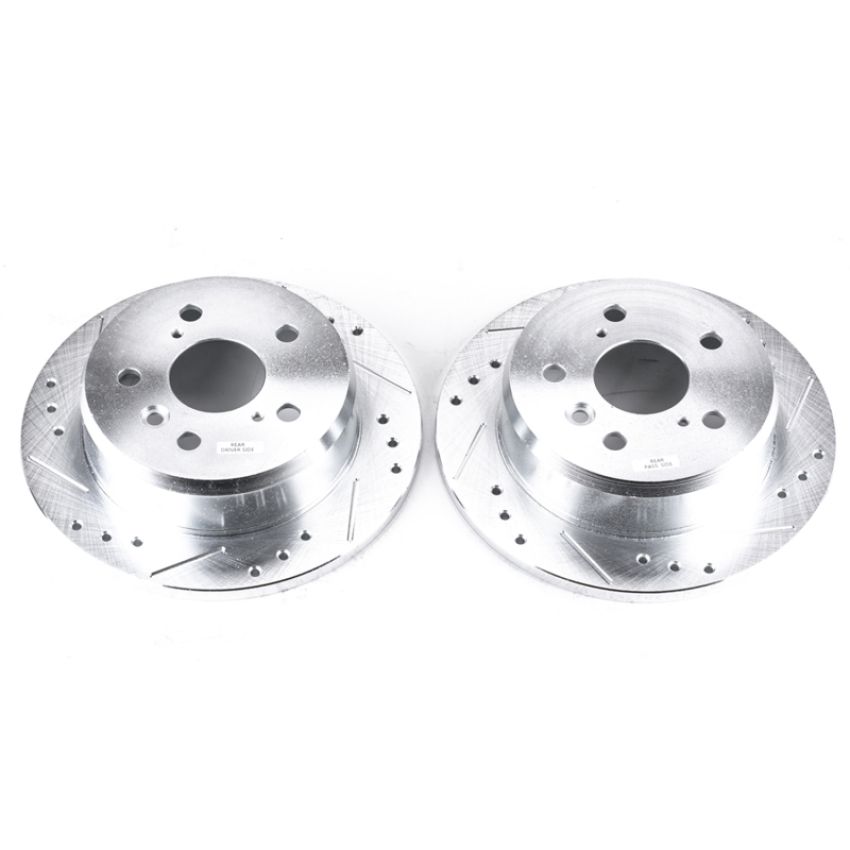 PowerStop JBR973XPR PowerStop Evolution Performance Drilled, Slotted & Plated Brake Rotor Pair