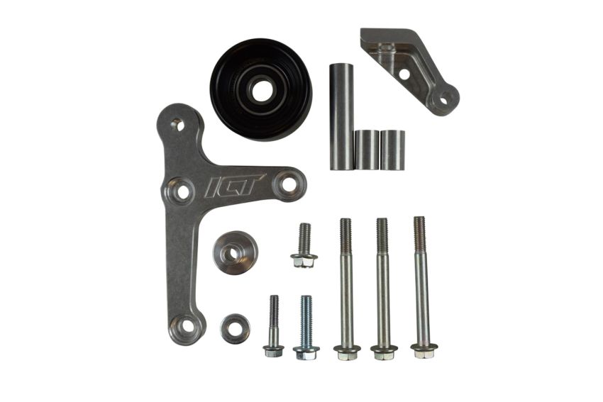 ICT BILLET ICT551668-2 LS1 Alternator Bracket C omplete Idler Pulley Cam