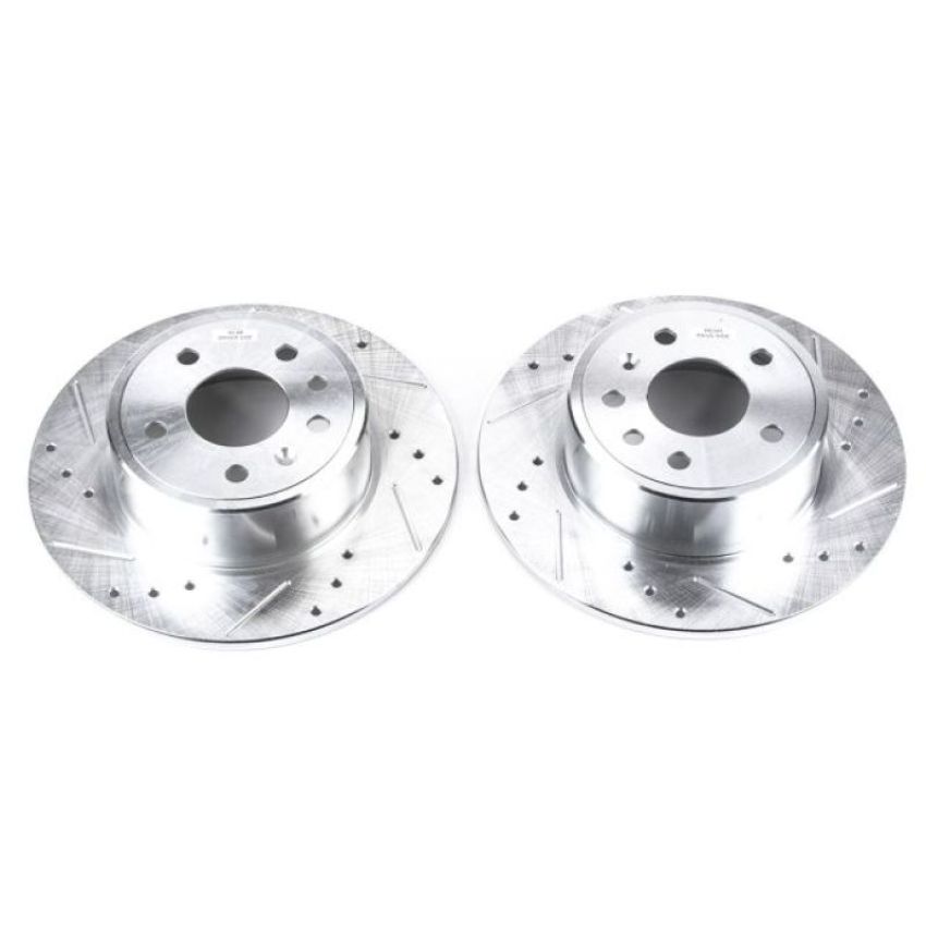 PowerStop EBR612XPR PowerStop Evolution Performance Drilled, Slotted & Plated Brake Rotor Pair