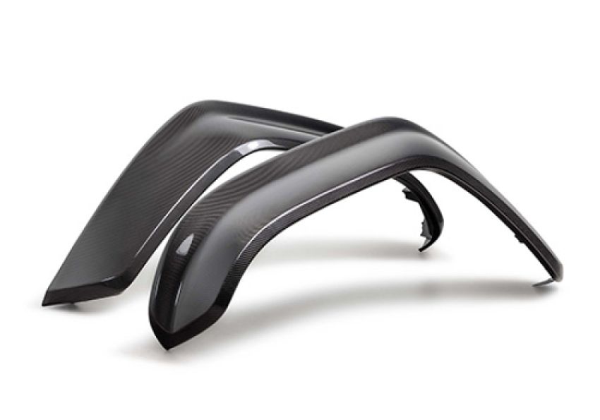 Ford Racing M-16268-BGF 2022-2025 Bronco Raptor Carbon Fiber Front Fender Flare Set-Gloss