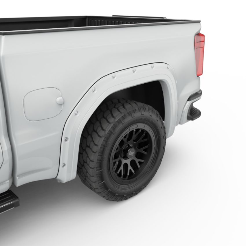 EGR 791794-GAZ 19-23 Gmc Sierra 1500 Summit Traditional Bolt-On Look Fender Flares White Set Of 4
