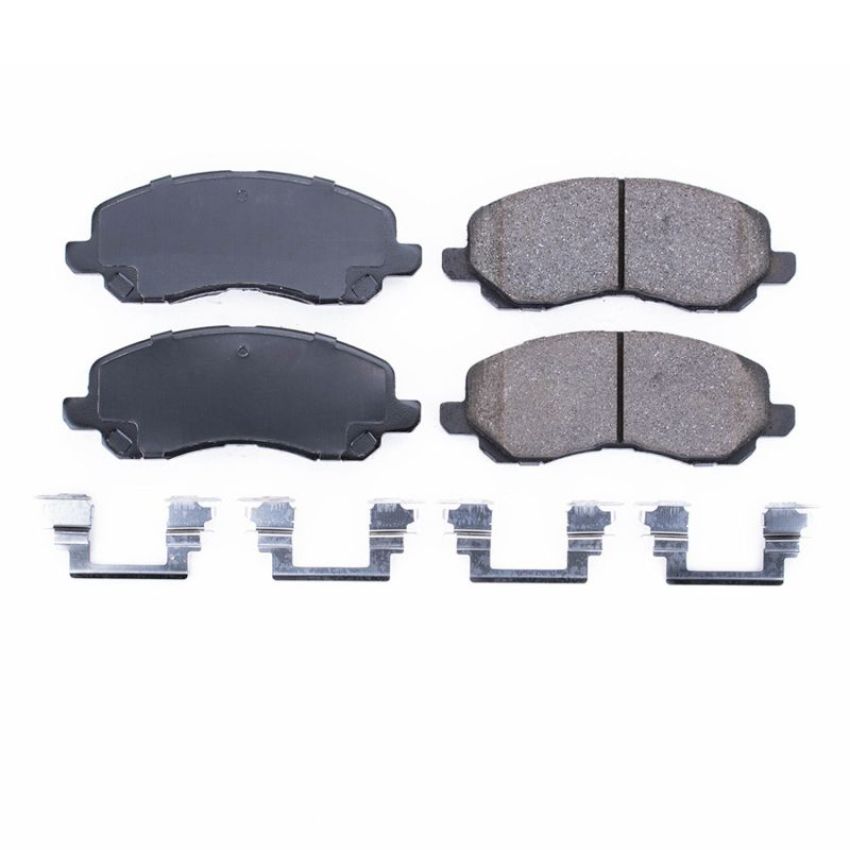 PowerStop 17-866 PowerStop - Z17 Low-Dust Ceramic Brake Pads with Hardware