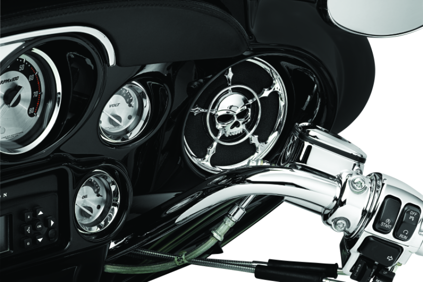 Kuryakyn 3787 Zombie Speaker Grills Chrome