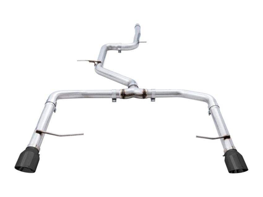AWE Tuning 3020-23036 18-21 Volkswagen Jetta GLI Mk7 Track Edition Exhaust - Diamond Black Tips (Fits OEM DP)