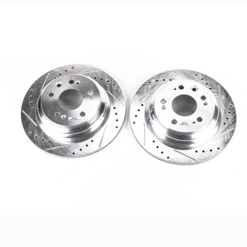 PowerStop JBR1142XPR PowerStop Evolution Performance Drilled, Slotted & Plated Brake Rotor Pair