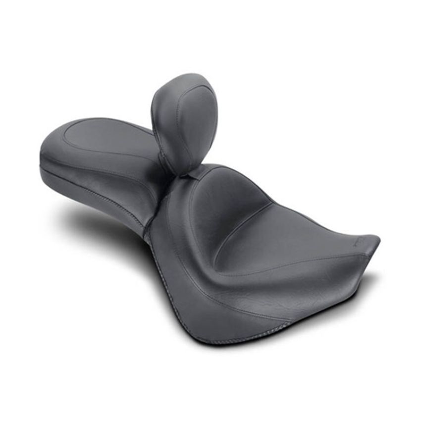 Mustang Motorcycle 79617 Mustang 10-13 Honda VT1300C Sabre, 10-16 Stateline, 10-15 Interstate Touring 1PC Seat - Black