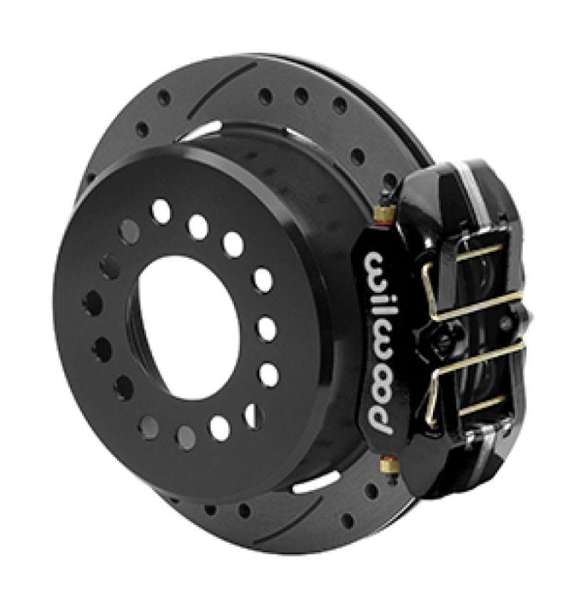 Wilwood 140-15603-D Small Ford 11 in. Forged Dynapro Low-Profile Rear Parking Brake Kit (Drilled & Slotted)