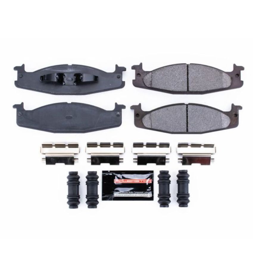 PowerStop Z23-632 PowerStop - Z23 Daily Driver Carbon-Fiber Ceramic Brake Pads with Hardware Kit