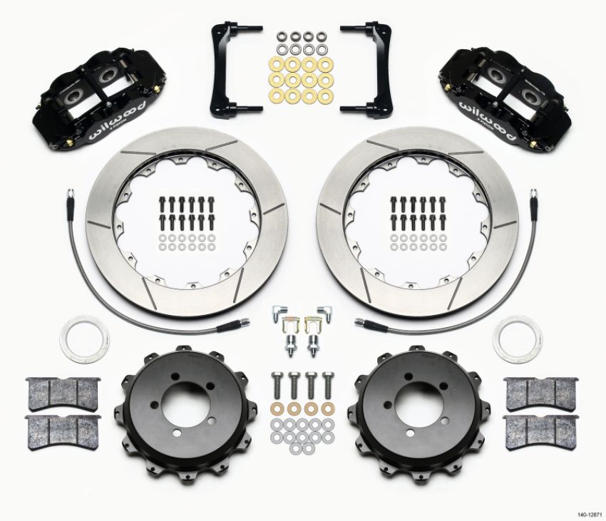 Wilwood 140-12871 Narrow Superlite 4R Rear Kit 12.88in 2012-Up Toyota / Scion FRS w/Lines
