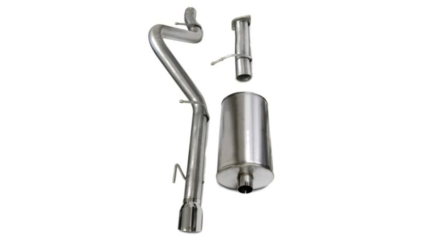Corsa Performance 14256 3.0in. Cat-Back Single Rear Exit with Single 4.0in. Polished Pro-Series Tip